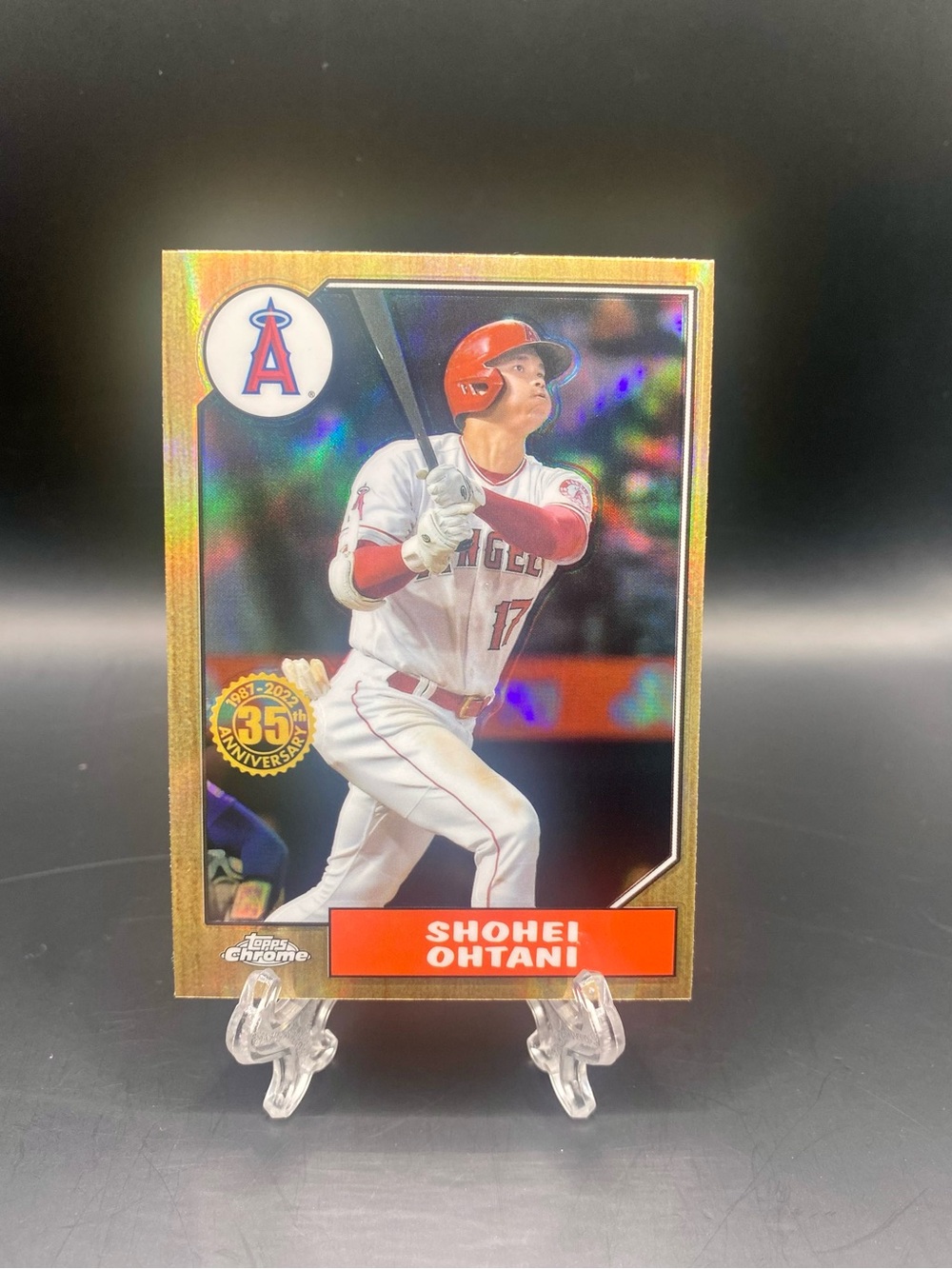 2022 Topps Refractor Shohei Ohtani 35th Anniversary 1980s edition
